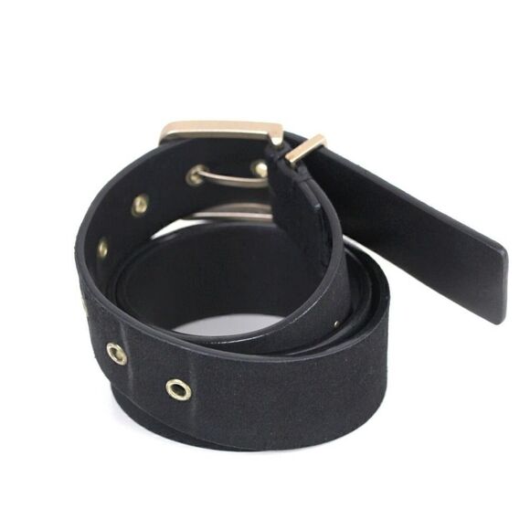 AllSaints BLACK GENUINE LEATHER SUEDE 1.5\
